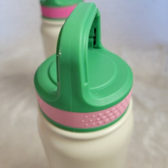 OCS Designs Water Bottles 20 oz. LOT of 2 Breathe Happy x5 w/Rainbow Stainless - Picture 3 of 11